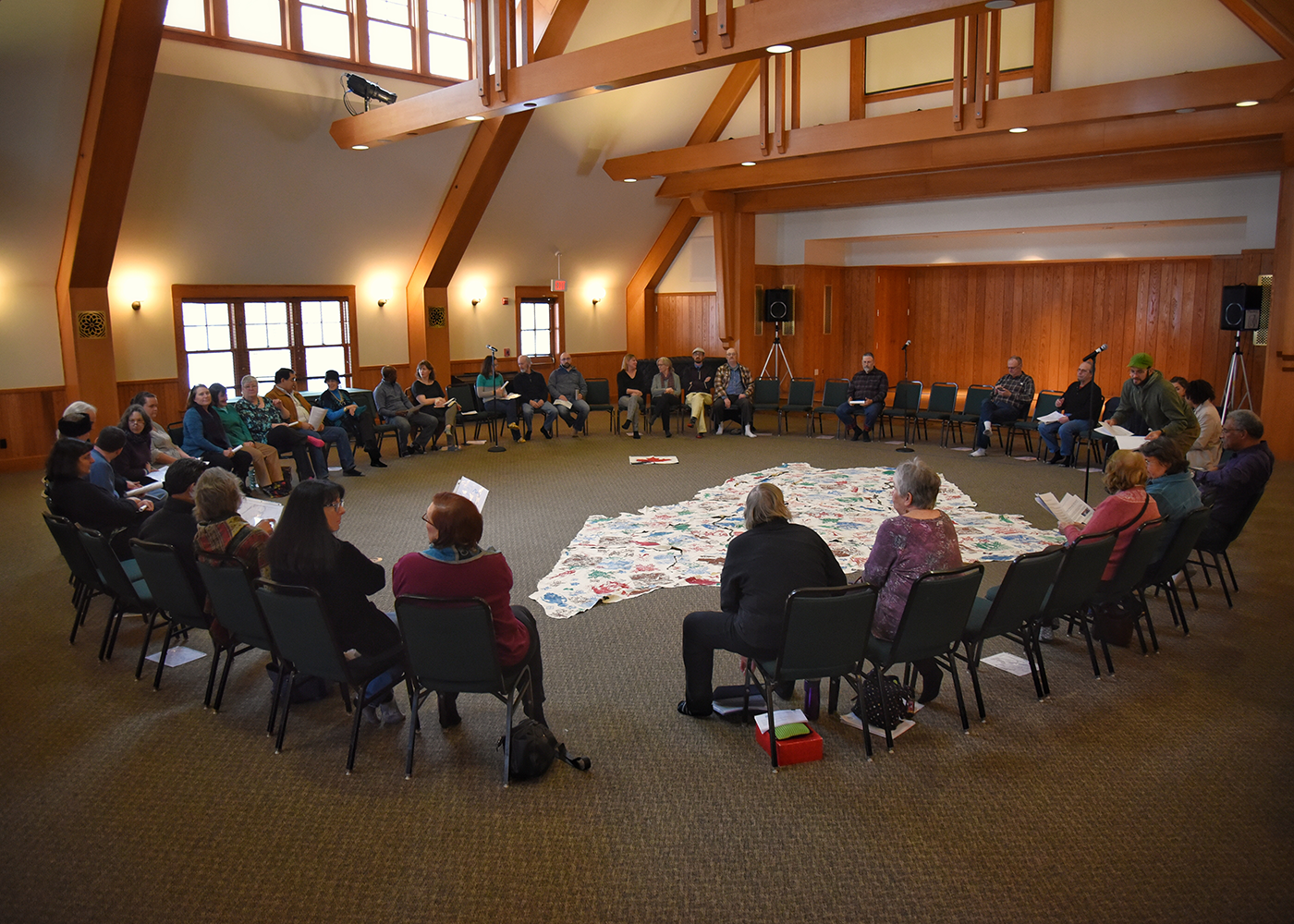 reimer-hall_9921 Reimer Hall is the main meeting room at The Kaelsey Center, Green Acre: A Bahá’í Center of Learning.