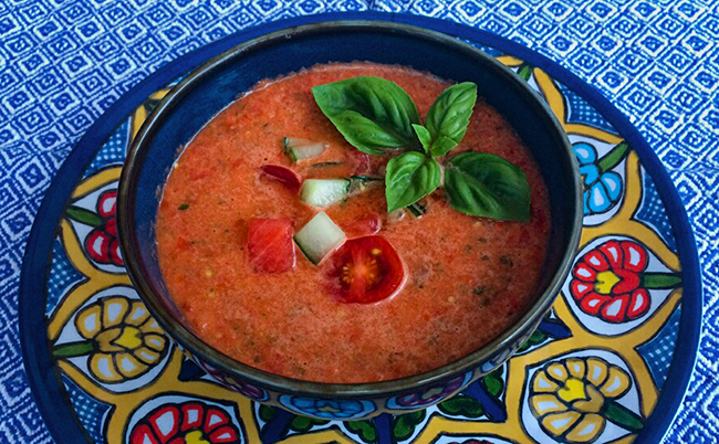 Late Summer Gazpacho from the Green Acre Kitchen