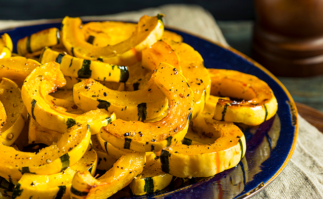 Food & Fellowship Simple Roasted Delicata Squash