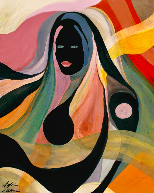 Sabrina Laumer, “Mother Spirit”, Acrylic on canvas, 16 x 20 inches