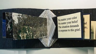Belinda K Hill, “Woke: Response to the Call for Justice: disrupting the culture that supports racism”, Book art