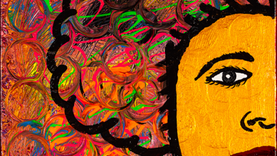 Hope Angela Denise Lee, “Hope”, Acrylic and tempera on canvas, 16 x 20 inches