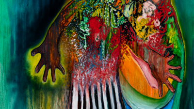 They Came to Protect the Mother with Child Stephen Brandon, “They Came to Protect the Mother with Child”, Oil on canvas, 48 x 36 inches