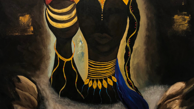 Claudia Maturell, “Abundance”, Acrylic on canvas, 40 x 50 inches