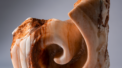 Peter Sapiro-Mitten, “Untitled”, Alabaster sculpture, 12 x 11 x 9 inches