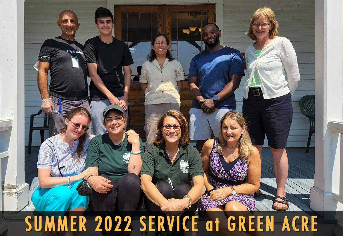 Summer Service Opportunities at Green Acre 2022