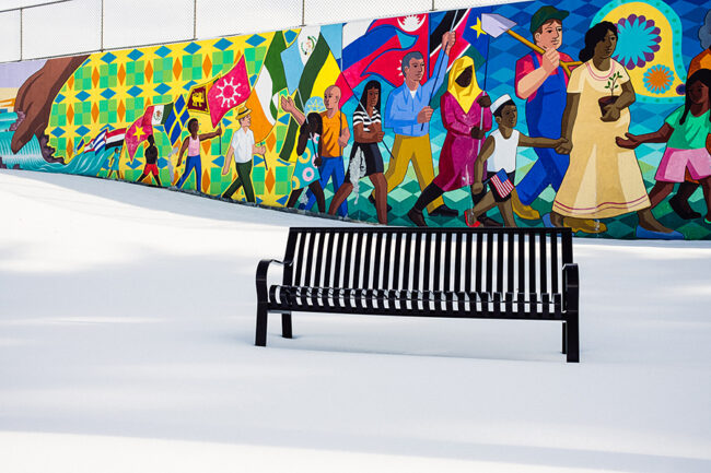 The World Comes to Whittier, by Serge van Neck, digital photography, 8 x 12 inches