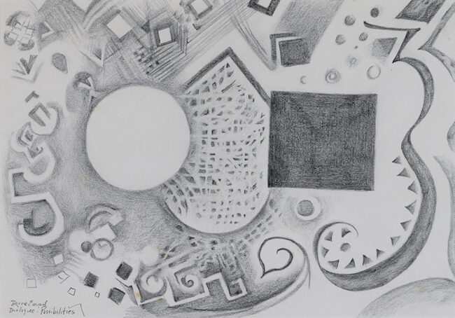 Dialogue: Possibilities, by Dorrie Emmel, Pencil on paper, 13 x 9 inches