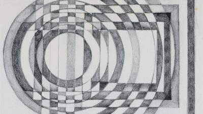 Dialogue: Getting to Know You, by Dorrie Emmel, Pencil on paper, 13 x 9 inches