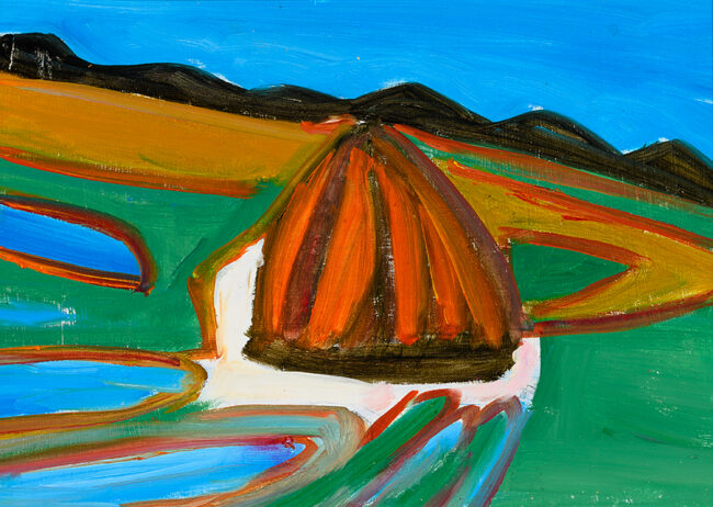 Dawning Places, by Fereshteh M. Walters, oil on panel, 9 x 13 inches