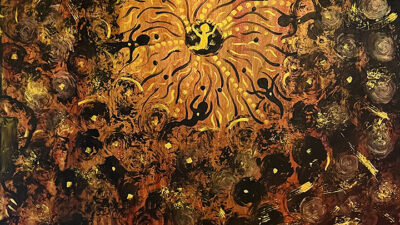 Ascension “Ascension” by Angela Denise, acrylic on canvas, 48 x 60 inches