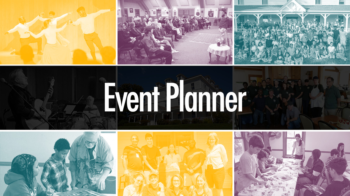 The Event Planner works closely with the Regional Bahá’í Council and the Regional Training Institute to host institute gatherings, camps, and programs.