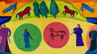 Portrait of the Spirit of Oneness by Timothy Crawford Wilson, Oil on Canvas, 32 x 58 inches