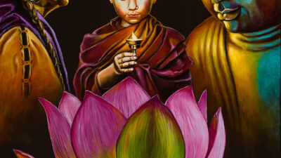 The Prayer The Prayer by Gordon Arzú from Seeing Oneness, Acrylics on canvas, 30 x 40 inches