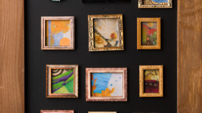 Circles of Oneness by Susan Engle from Seeing Oneness, Collage - paper, acrylic, 11 x 14 inches