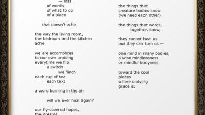 Turning - a climate grief poem by Anna Louise Quon