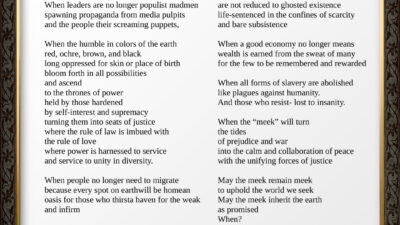 When the Meek Inherit the Earth by Lisa Perskie Rodriguez from Seeing Oneness, Poetry