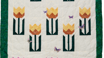 Flowers of One Garden by Patricia Ehsani from Seeing Oneness, Fabric, Twin size quilt