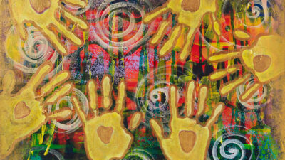 Healing Heart, Healing World by Rachel Hirsch from Seeing Oneness, Acrylic on canvas, 11 x 17 inches