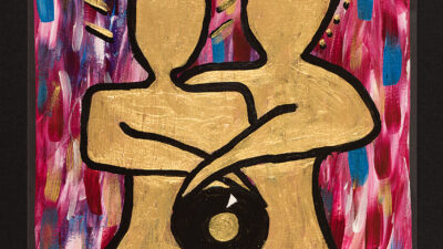 Smooth Love Embrace “Smooth Love Embrace” by Angela Denise, acrylic on canvas, 16 x 20 inches, from Qualities of Equality art show