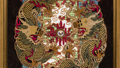 Veils of Gold “Veils of Gold” by Beth Yazhari, Mixed Media, 12 x 24 inches