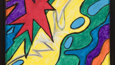 Lines are Beginning to Blur “Lines are Beginning to Blur” by E. C. Phillips, Oil Pastel on stretched canvas, 20 x 24 inches