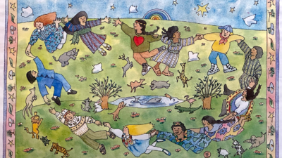 “Meadow Dance” by Elizabeth (Betsy) Carnes, Watercolor, 12 x 15 inches