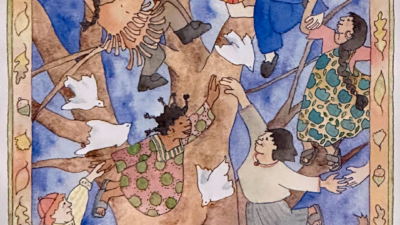 “Autumn Dance” by Elizabeth (Betsy) Carnes, Watercolor, 12 x 15 inches