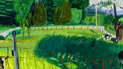 “Cow Pasture” by Timothy Crawford Wilson, Oil on Masonite, 18 x 24 inches