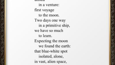 “Earthrising” by Duane L Herrmann from “One Shared Earth,” Poetry