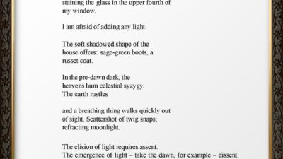 “Blood Moon Eclipse, Election Day” by Bethany Dixon from “One Shared Earth,” Poetry