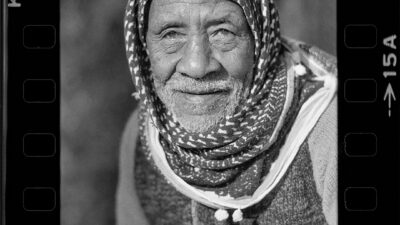 Arab Gentleman on Me’ir Rutberg Steet, Haifa, Israel, circa 1985, by Glenn Scott Egli, 35mm Tri-X Pan, Giclée Print, 16 x 20 inches