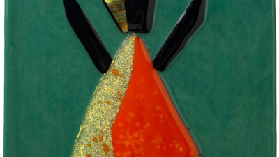 “Created Noble” by Anne Gordon Perry, Medium/Media Used: Fused Glass, 7.5 in x 10 inches, from Created Noble – Worthy by Design