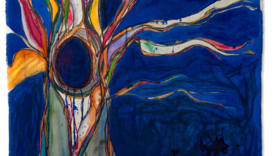 “Solstice” by Lauren Grace Williamson, mixed media, 36 x 70 inches, from Created Noble – Worthy by Design