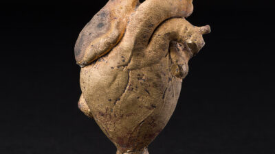 “Bronze Bleeding Heart” by Eli West, Cast Bronze, 4 x 3 inches, from Created Noble – Worthy by Design