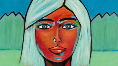 “Woman in Green” by Elizabeth Harvey, Acrylic, 20 x 20 inches, from Created Noble – Worthy by Design
