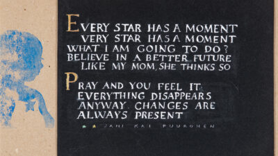 Elisa Puuronen, Every Star has a Moment, Gouache on paper, 5.83 x 8.27 inches