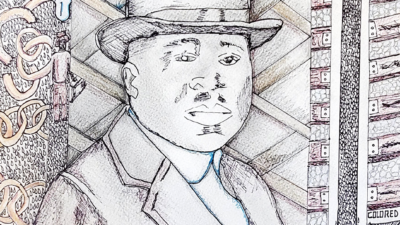 Katherine B McKenzie Phillips, The Tie that Binds, Graphite and Ink, 12 x 12 inches