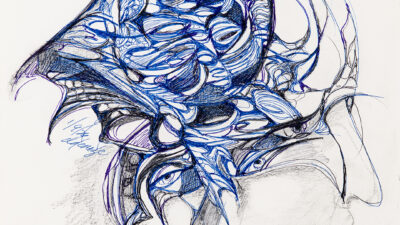 Donna Denize, New Face New Thought, Pen and Ink, 9 x 12 inches