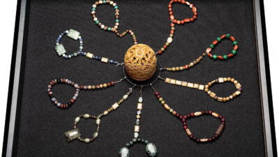 Robin M Moshrefzadeh, Inherited Haven, Assorted Beads, 2 feet by 1.5 feet