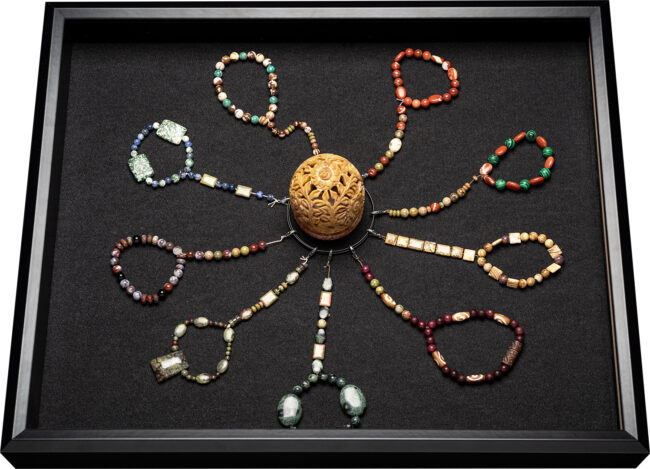 Robin M Moshrefzadeh, Inherited Haven, Assorted Beads, 2 feet by 1.5 feet