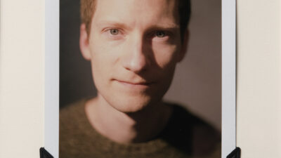 Glenn Scott Egli, Halbdeutsch im Mutterland, Fufifilm FP-100c, 4x5 inch Sinar Norma, Perken, Son & Rayment “Optimus” 4&frac14 x 3&frac14 Quick Acting Portrait Lens