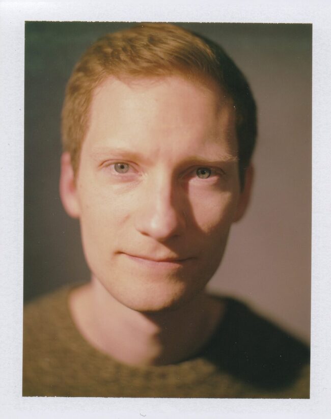 Glenn Scott Egli, Halbdeutsch im Mutterland, Fufifilm FP-100c, 4x5 inch Sinar Norma, Perken, Son & Rayment “Optimus” 4&frac14 x 3&frac14 Quick Acting Portrait Lens