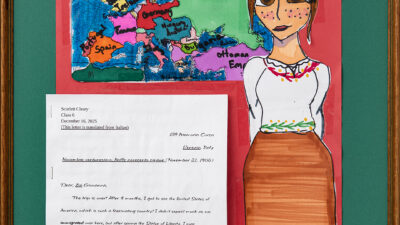 Marshwood Middle School: Scarlett Cleary, Maria Ricci, Italy